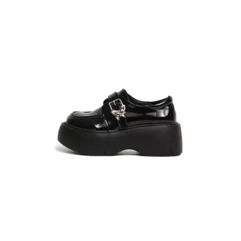 Туфли женские повседневные Women's Casual Shoes Women's Nunz, цвет Black Patent Leather