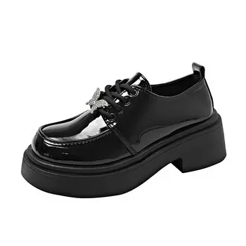 Туфли женские повседневные Women's Casual Shoes Women's Gejiani, цвет Black matte