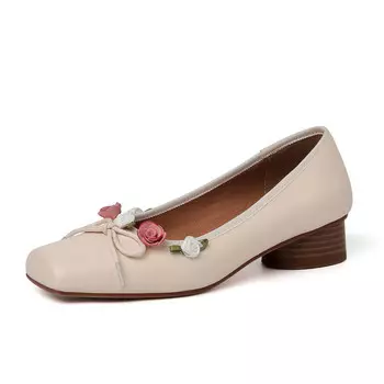 Туфли женские повседневные Women's Casual Shoes Women's Flowerskam, желтый