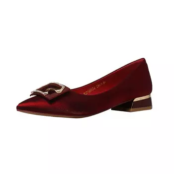 Туфли женские повседневные Women's Casual Shoes Women's Red Dme, цвет Burgundy