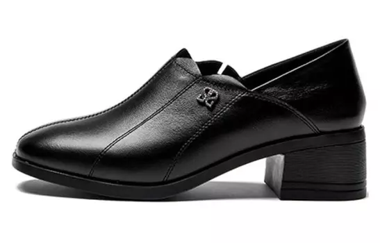 Туфли женские повседневные Women's Casual Shoes Women's Guci Tianlun, черный