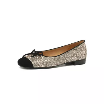 Туфли женские повседневные Women's Casual Shoes Women's Bai Shiting, светло-золотой