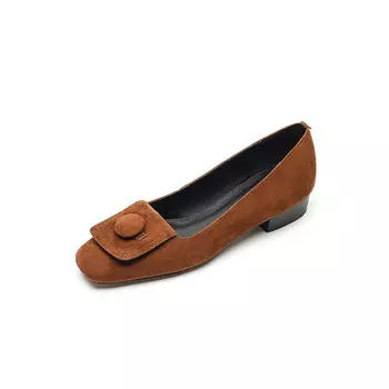 Туфли женские повседневные Women's Casual Shoes Women's Mo Lin, цвет Brown sheep suede