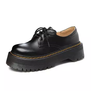 Туфли женские повседневные Women's Casual Shoes Women's Aprhe, цвет Black Fleece-Lined