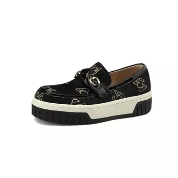 Туфли женские повседневные Women's Casual Shoes Women's Low-Top Mo Lin, черный