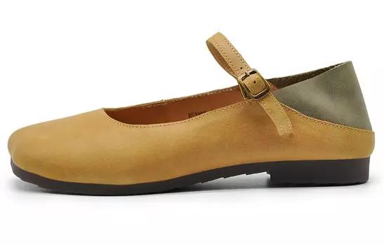 Туфли женские повседневные Women's Casual Shoes Women's Low-Top Artmu, цвет Yellow/Green