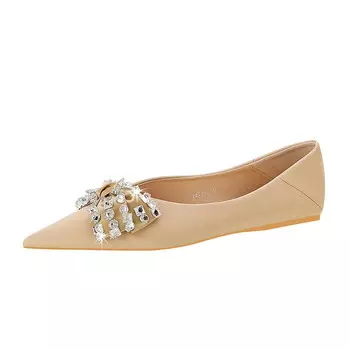 Туфли женские повседневные Women's Casual Shoes Women's Bamiti, цвет Champagne