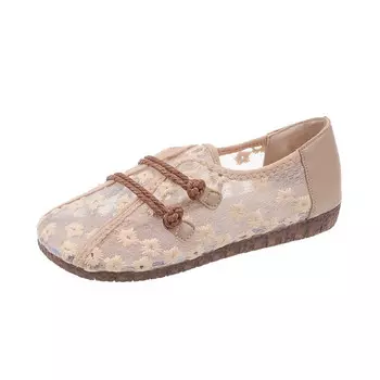 Туфли женские повседневные Women's Casual Shoes Women's Bull Charm, бежевый