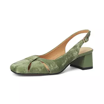 Туфли женские повседневные Women's Casual Shoes Women's Mo Lin, зеленый