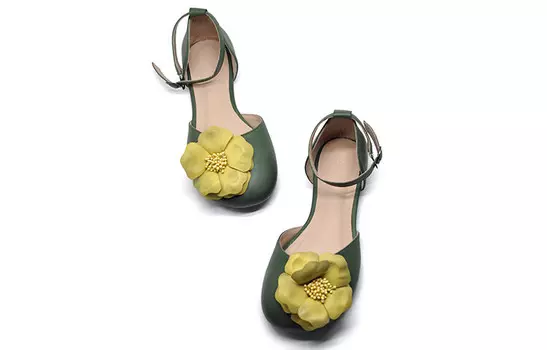 Туфли женские повседневные Women's Casual Shoes Women's Low-Top Artmu, зеленый