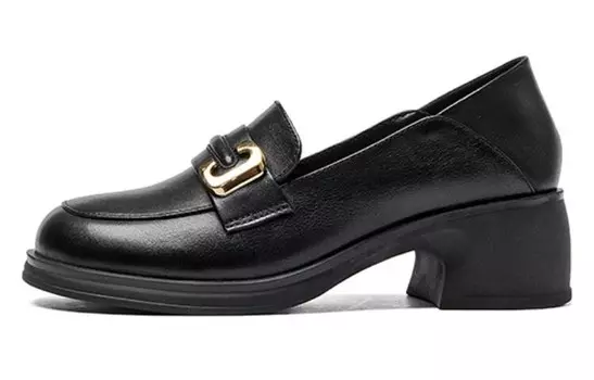 Туфли женские повседневные Women's Casual Shoes Women's Guci Tianlun, черный