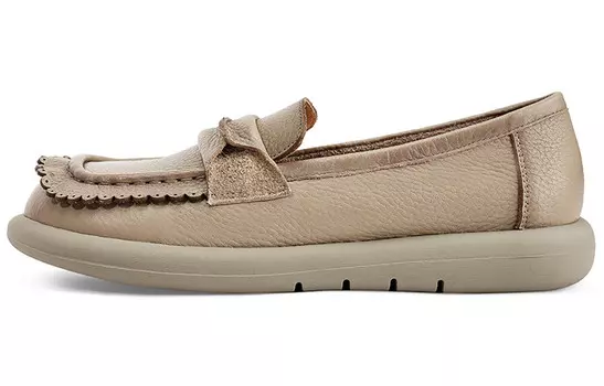 Туфли женские повседневные Women's Casual Shoes Women's Low-Top Occaman, бежевый