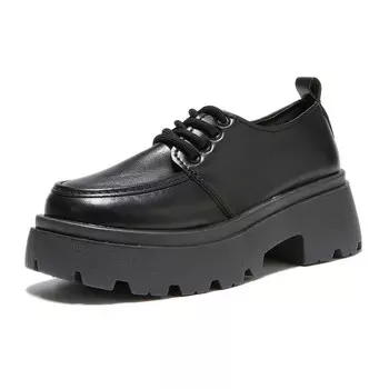 Туфли женские повседневные Women's Casual Shoes Women's Little Red Man, цвет Gloss Black
