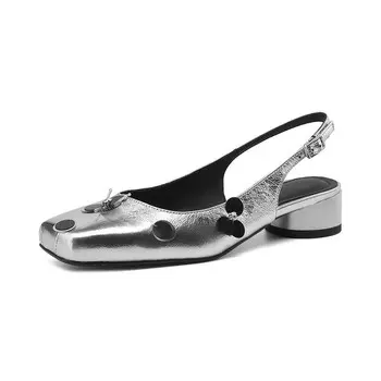 Туфли женские повседневные Women's Casual Shoes Women's Echo&Yolo, серебряный