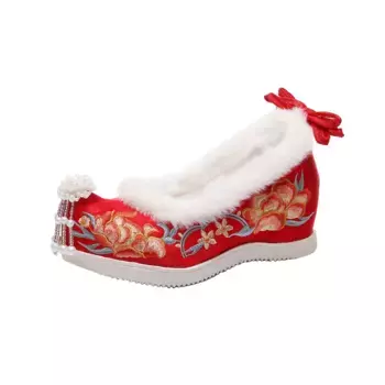 Туфли женские повседневные Women's Casual Shoes Women's Red Abcfjg, цвет Colorful red heel-pluse