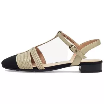 Туфли женские повседневные Women's Casual Shoes Women's Low-Top Bata, желто-зеленый/черный