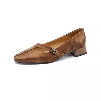 Туфли женские повседневные Women's Casual Shoes Women's Mo Lin, коричневый