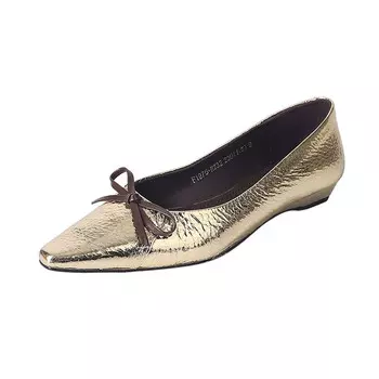 Туфли женские повседневные Women's Casual Shoes Women's Flowerskam, золотой
