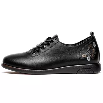 Туфли женские повседневные Women's Casual Shoes Women's Low-Top Fapai, бежевый/зеленый