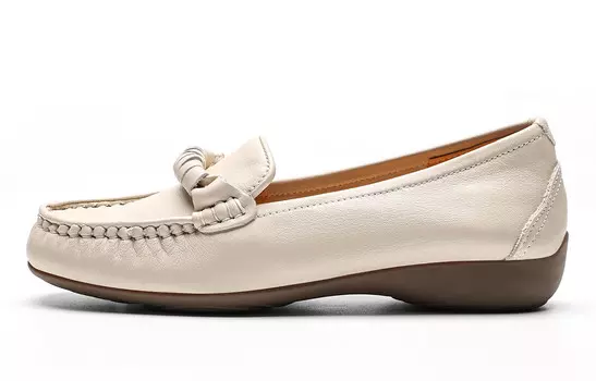 Туфли женские повседневные Women's Casual Shoes Women's Low-Top Beige Eblan