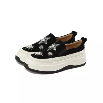 Туфли женские повседневные Women's Casual Shoes Women's Low-Top Naiyee, черный