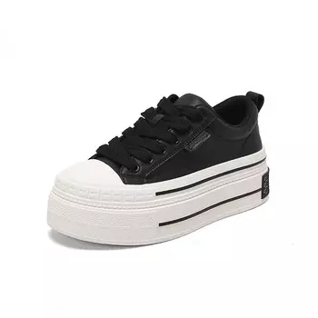 Туфли женские повседневные Women's Casual Shoes Women's Low-Top Mo Lin, черный