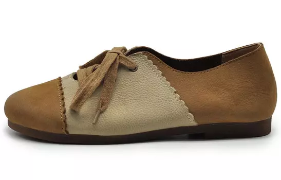 Туфли женские повседневные Women's Casual Shoes Women's Artmu, белый/зеленый