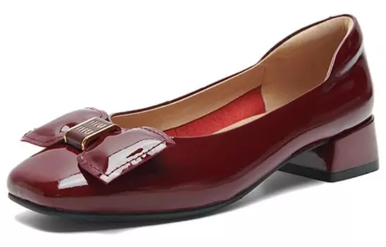 Туфли женские повседневные Women's Casual Shoes Women's Low-Top Pt'Son, цвет Burgundy