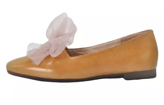 Туфли женские повседневные Women's Casual Shoes Women's Low-Top Artmu, цвет Yellow Brown