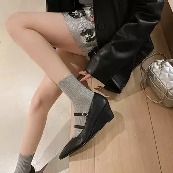 Туфли женские повседневные Women's Casual Shoes Women's Zi Xiao, черный