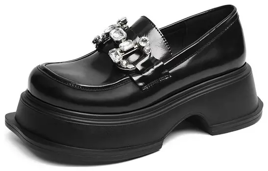 Туфли женские повседневные Women's Casual Shoes Women's Low-Top Black Cameido