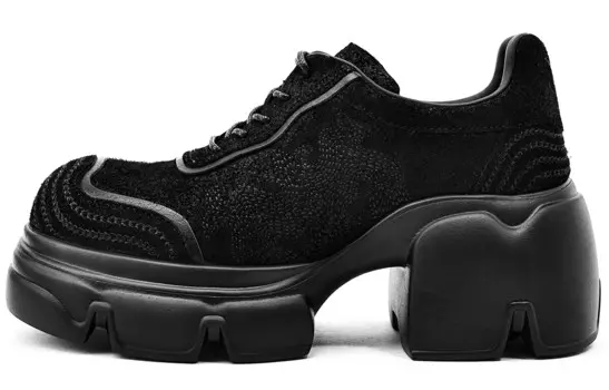 Туфли женские повседневные Women's Casual Shoes Women's Black Kmd