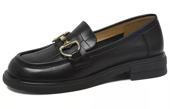 Туфли женские повседневные Women's Casual Shoes Women's Low-Top Black Cameido