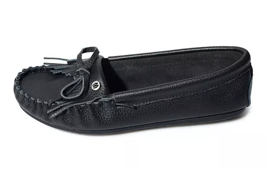 Туфли женские повседневные Women's Casual Shoes Women's Low-Top Black Minnetonka