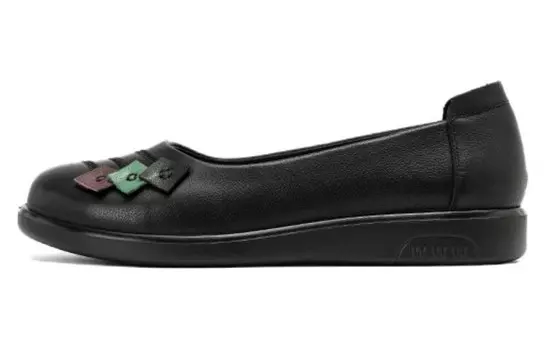 Туфли женские повседневные Women's Casual Shoes Women's Black Aokang