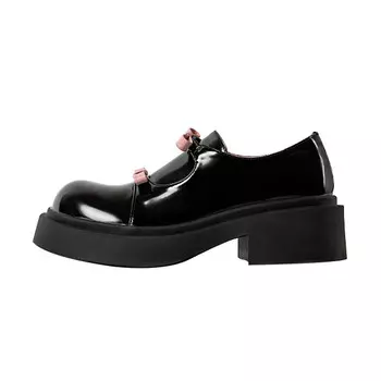Туфли женские повседневные Women's Casual Shoes Women's Black/Pink Wonderful Couple
