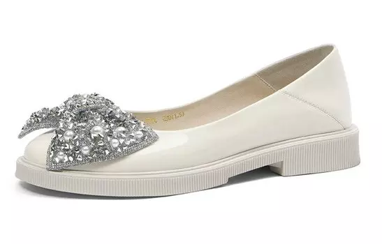 Туфли женские повседневные Women's Casual Shoes Women's Low-Top Beige Cameido