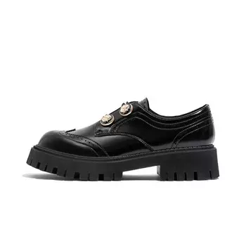 Туфли женские повседневные Women's Casual Shoes Women's Black Old Meow