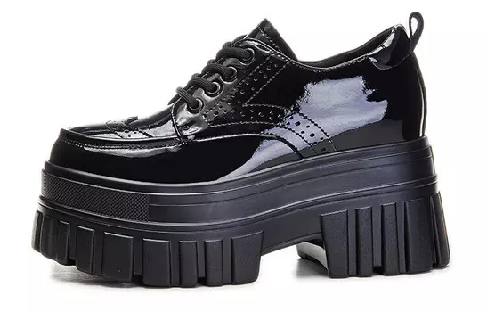 Туфли женские повседневные Women's Casual Shoes Women's Black Egger Bird