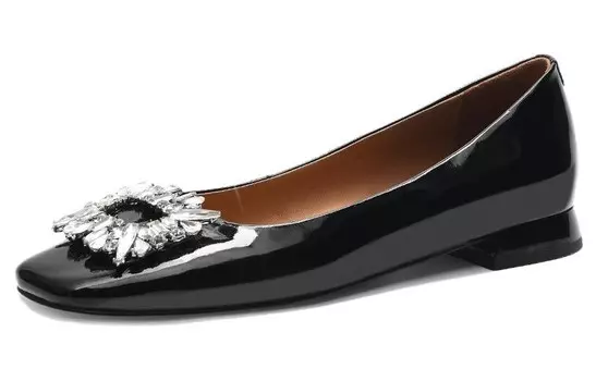 Туфли женские повседневные Women's Casual Shoes Women's Low-Top Black Cameido