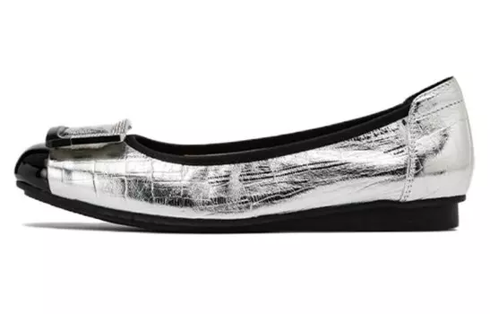 Туфли женские повседневные Women's Casual Shoes Women's Silver Black Aokang