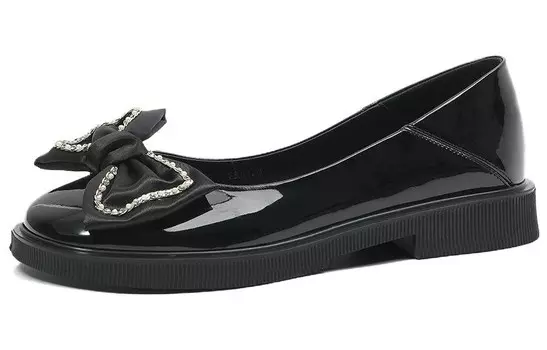 Туфли женские повседневные Women's Casual Shoes Women's Low-Top Black Cameido