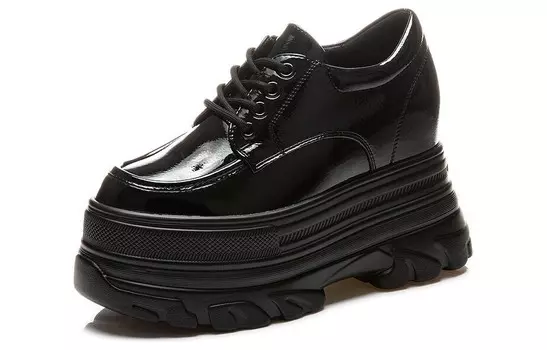 Туфли женские повседневные Women's Casual Shoes Women's Black Egger Bird