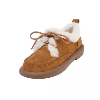 Туфли женские повседневные Women's Casual Shoes Women's Mid-Top Zi Xiao, коричневый