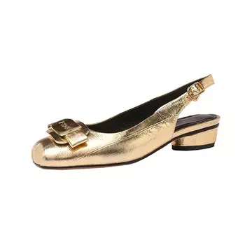 Туфли женские повседневные Women's Casual Shoes Women's Zi Xiao, золотой