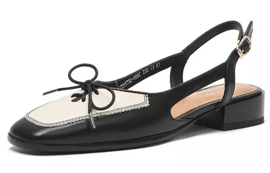 Туфли женские повседневные Women's Casual Shoes Women's Low-Top Black Cameido