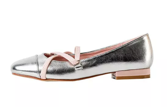 Туфли женские повседневные Women's Casual Shoes Women's Low-Top Wonderful Couple, серебряный