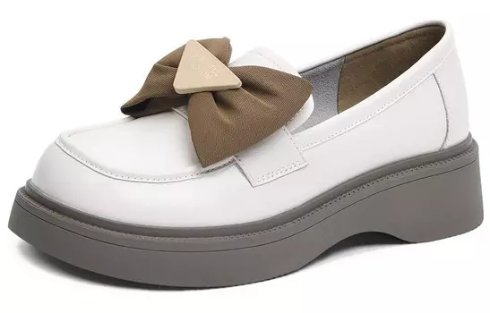 Туфли женские повседневные Women's Casual Shoes Women's Low-Top Beige Cameido