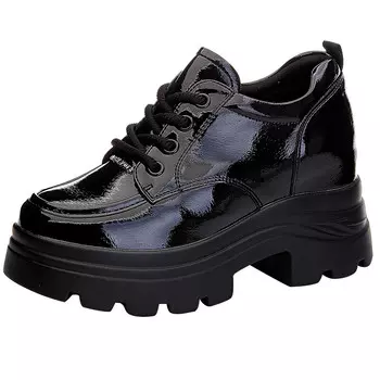 Туфли женские повседневные Women's Casual Shoes Women's Black Pooq