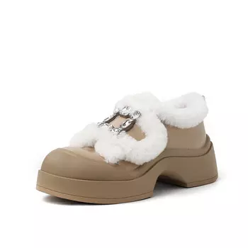 Туфли женские повседневные Women's Casual Shoes Women's Mid-Top Zi Xiao, черный